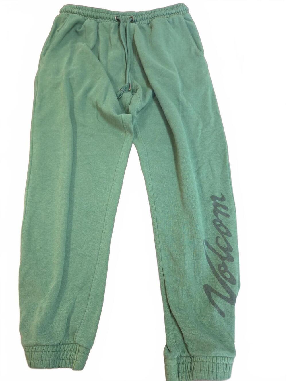 Volcom Men Activewear Green Jogger Sweatpants Logo Size XL
